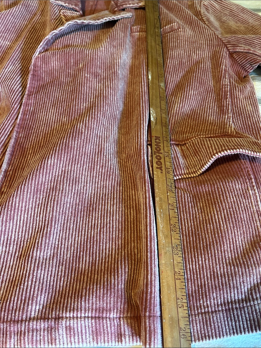 NWOT POL Open Front Oversized Corduroy Blazer Shacket in Dusty Rose Pink Women S - Picture 11 of 11